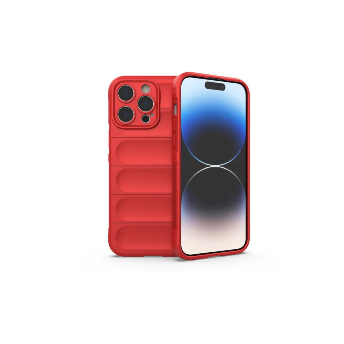 iPhone 16 Pro Optimum Silikon Kılıf - Kırmızı, Mat ve Çizilmelere Karşı Koruma