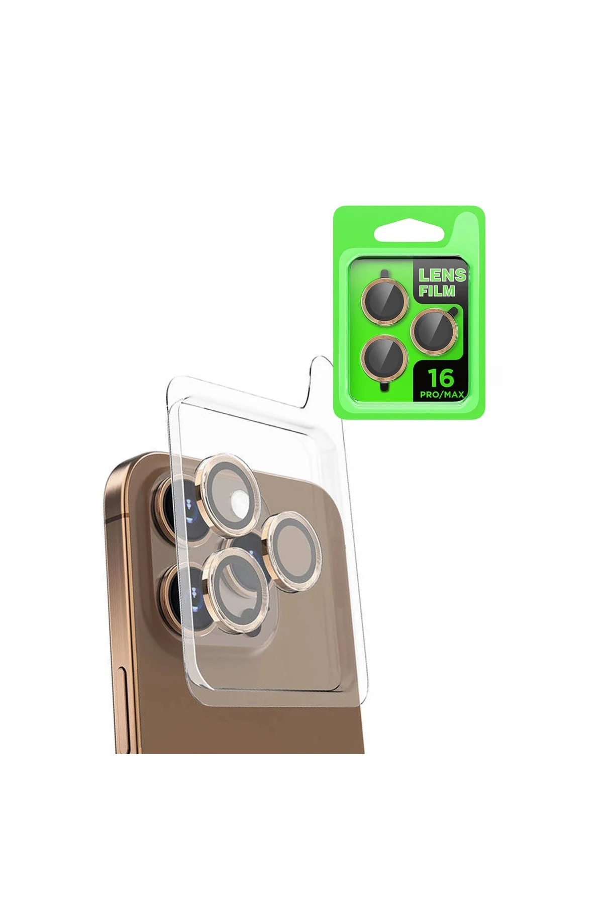 İphone 16 Pro Raze Metal Kamera Lens - Desert İphone 16 Pro Raze Metal Kamera Lens - Desert