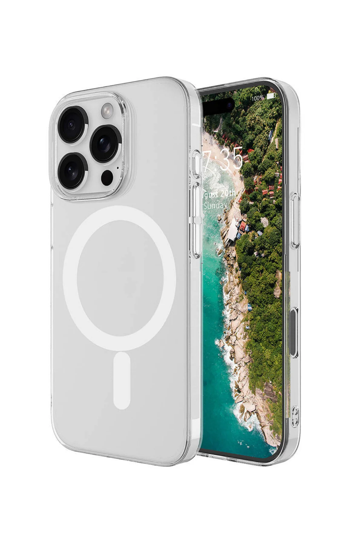 Iphone 16 Pro Şeffaf Magsafe Case Telefon Kılıfı