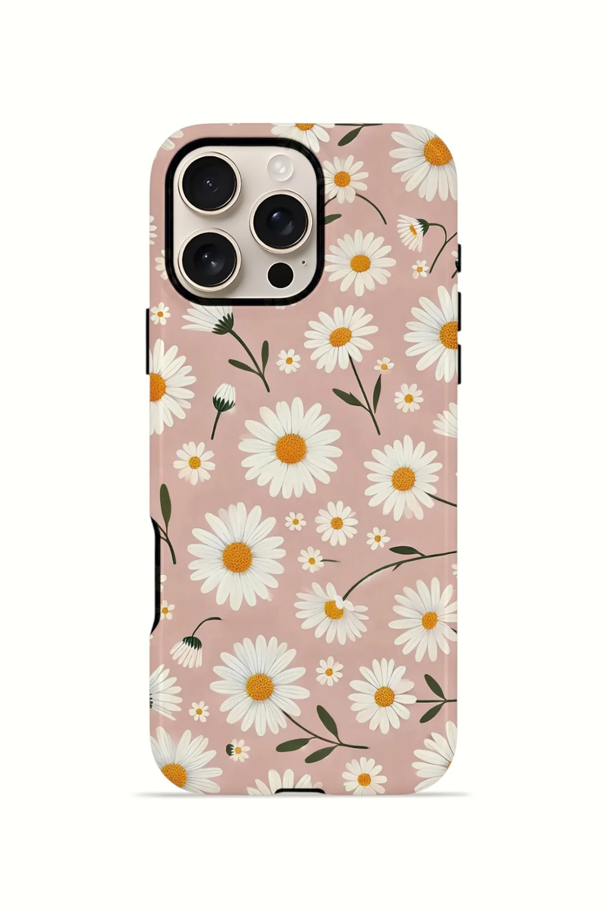 iPhone 16 Pro Vorian Çift Katmanlı Kılıf Daisy Mocha Garden