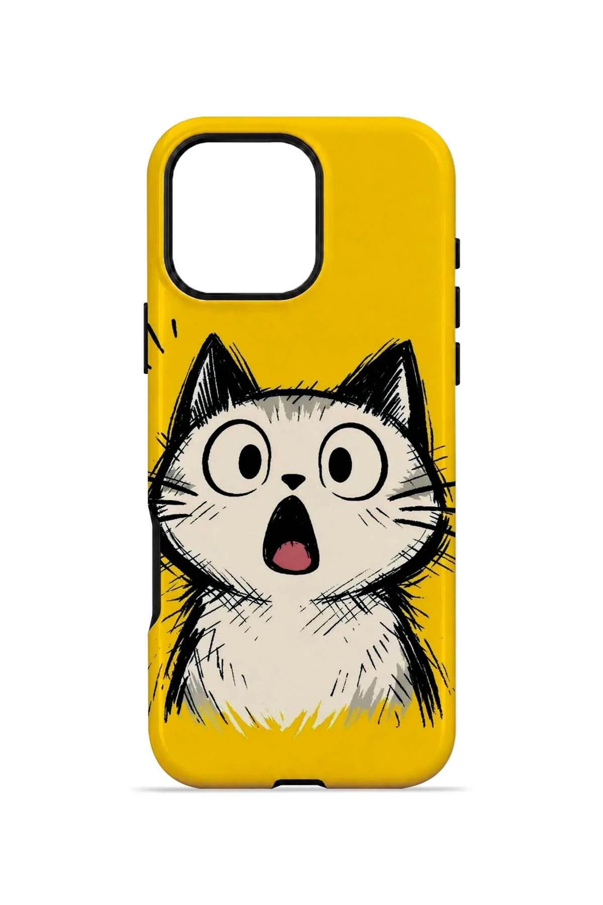 iPhone 16 Pro Vorian Çift Katmanlı Şaşkın Kedili Kılıf iPhone 16 Pro Vorian Çift Katmanlı Şaşkın Kedili Kılıf - Görsel 4