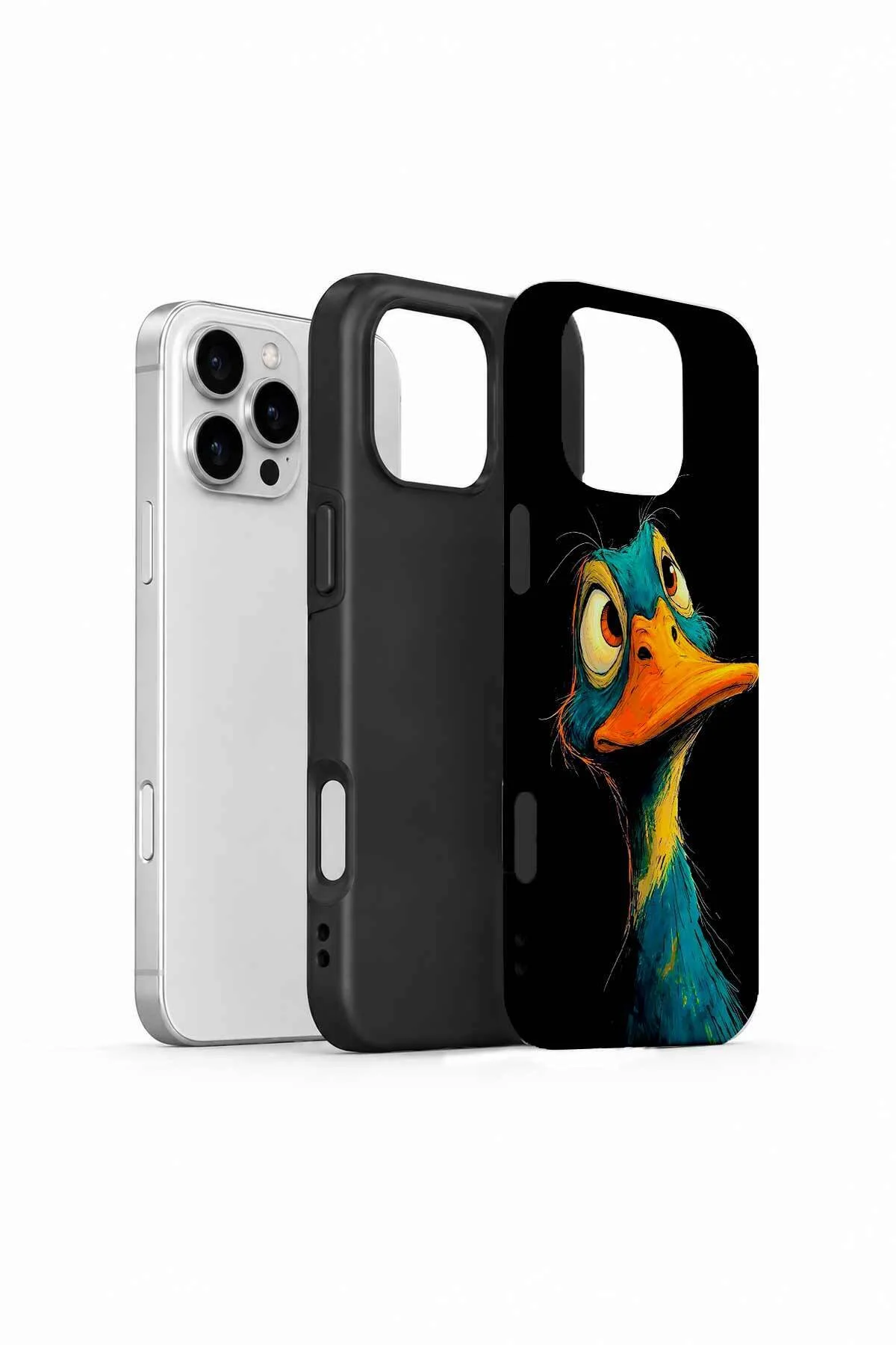 iPhone 16 Pro Vorian Çift Katmanlı Neon Ördekli Kılıf iPhone 16 Pro Vorian Çift Katmanlı Neon Ördekli Kılıf - Görsel 2