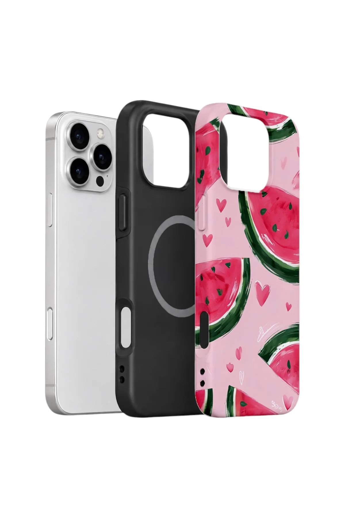 iPhone 16 Pro Vorian Magsafe Çift Katmanlı Korumalı Kılıf Watermelon Hearts Fiyatı, Yorumları ve Özellikleri