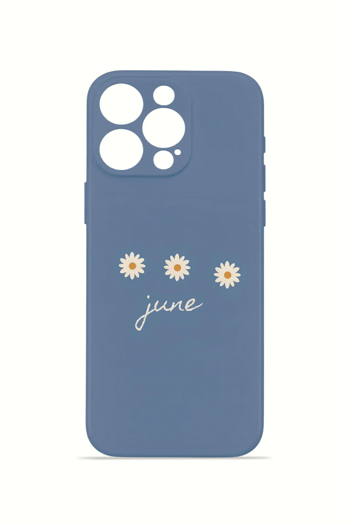 iPhone 16 Pro Vorian İnce Kamera Korumalı Mika Kılıf June Daisy Blue