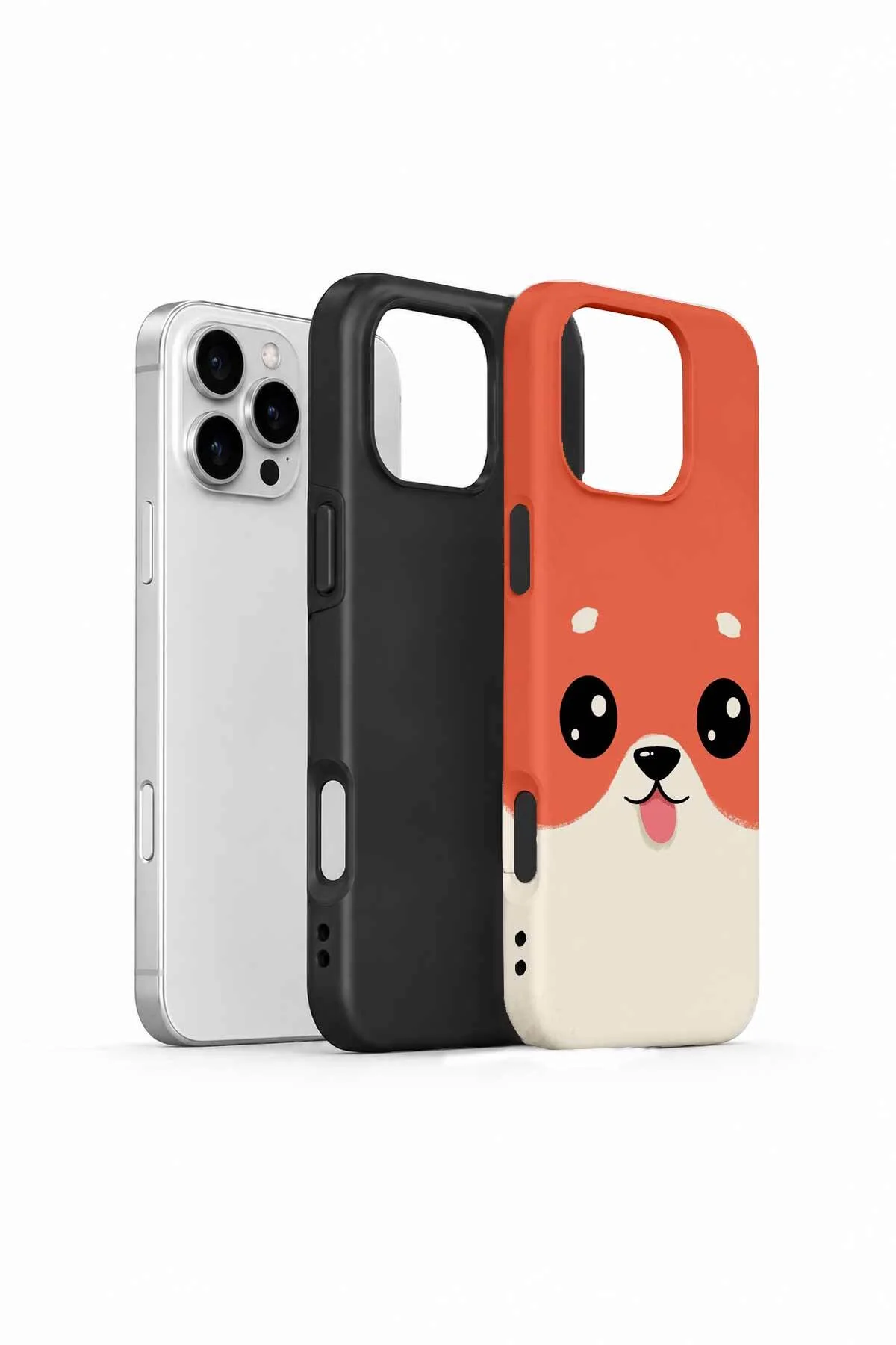 iPhone 16 Pro Vorian Çift Katmanlı Şeftali Köpekli Kılıf - Görsel 2