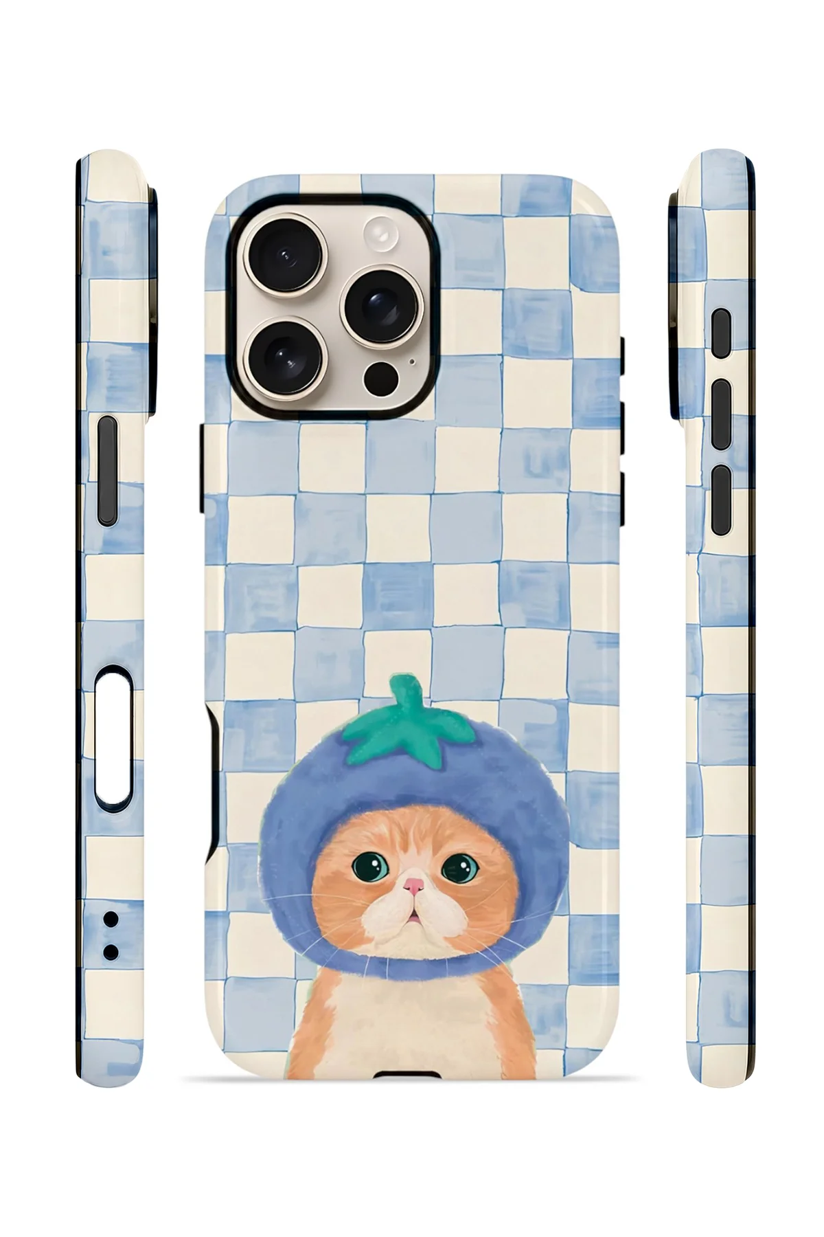 iPhone 16 Pro Vorian Çift Katmanlı Kılıf Blueberry Cat Check Fiyatı, Yorumları ve Özellikleri