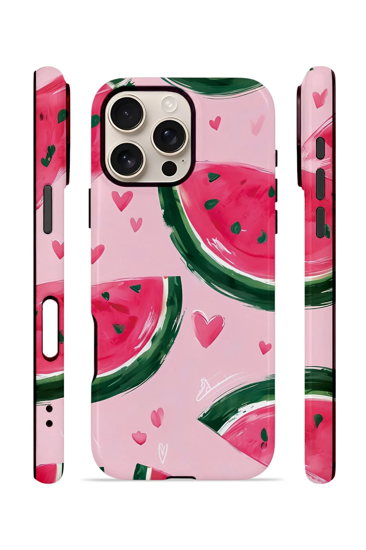 iPhone 16 Pro Vorian Magsafe Çift Katmanlı Korumalı Kılıf Watermelon Hearts Fiyatı, Yorumları ve Özellikleri