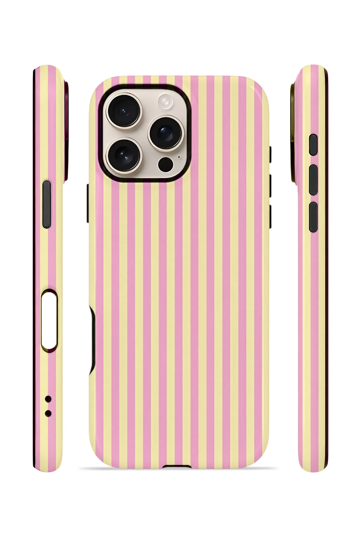 iPhone 16 Pro Vorian Çift Katmanlı Kılıf Lemon Candy Pinstripe Fiyatı, Yorumları ve Özellikleri
