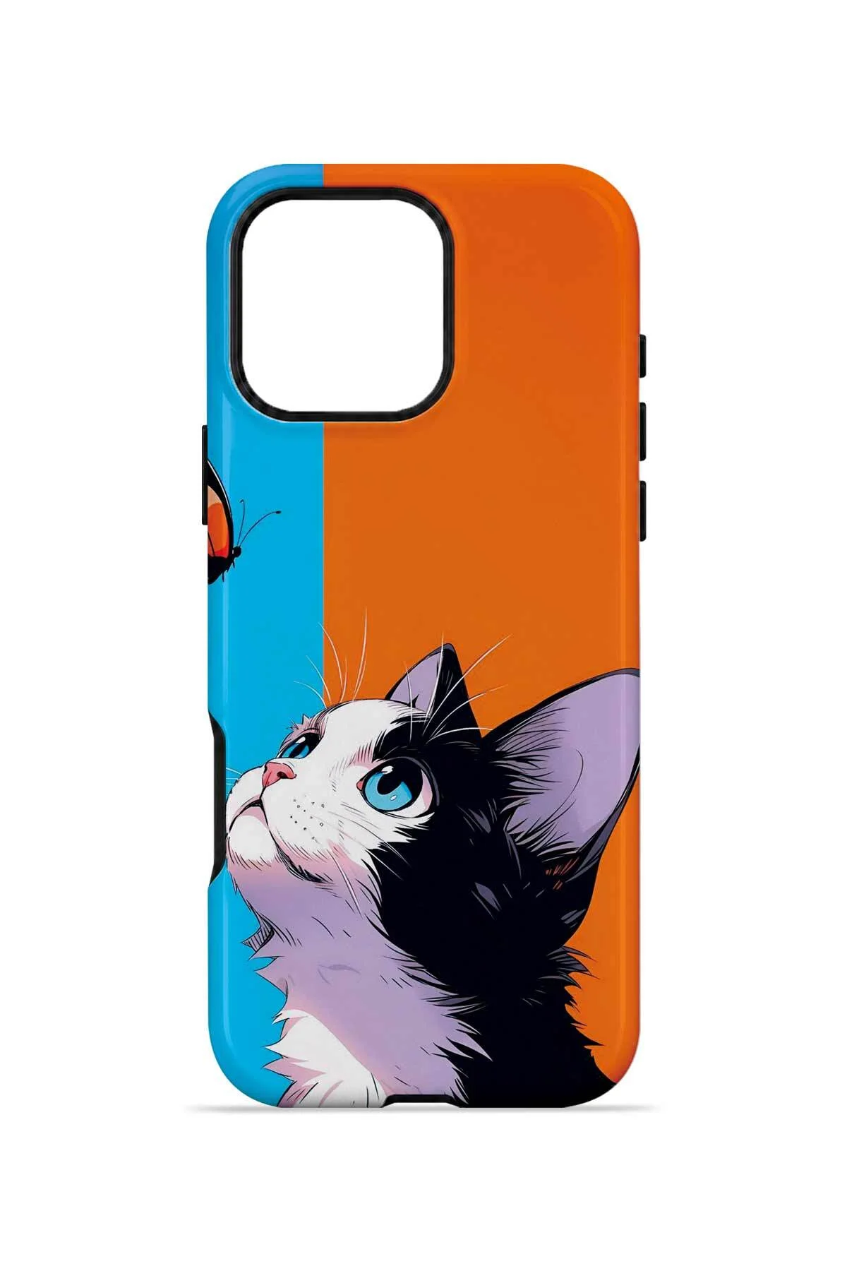 iPhone 16 Pro Vorian Çift Katmanlı Kelebekli Kılıf - Görsel 4