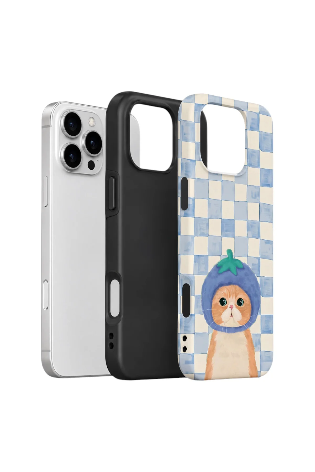 iPhone 16 Pro Vorian Çift Katmanlı Kılıf Blueberry Cat Check Fiyatı, Yorumları ve Özellikleri