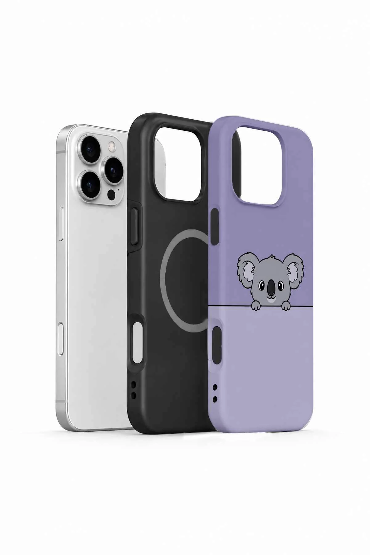 iPhone 16 Pro Vorian MagSafe Çift Katmanlı Saklanan Koalalı Kılıf iPhone 16 Pro Vorian MagSafe Çift Katmanlı Saklanan Koalalı Kılıf - Görsel 2