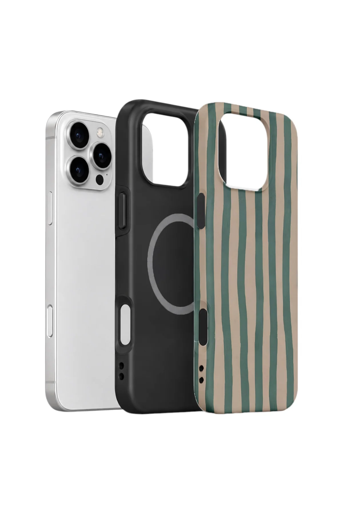 iPhone 16 Pro Vorian Magsafe Çift Katmanlı Korumalı Kılıf Sage Riviera Stripe Fiyatı, Yorumları ve Özellikleri
