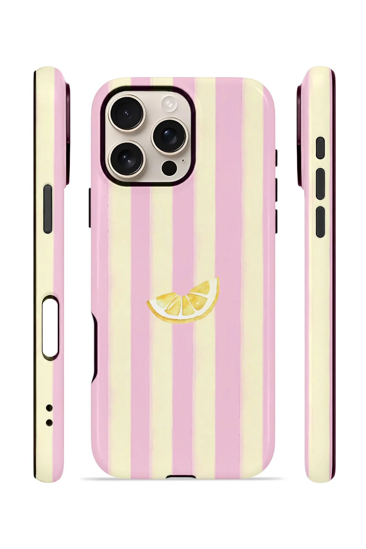iPhone 16 Pro Vorian Yough Kılıf Lemon Charm Pink