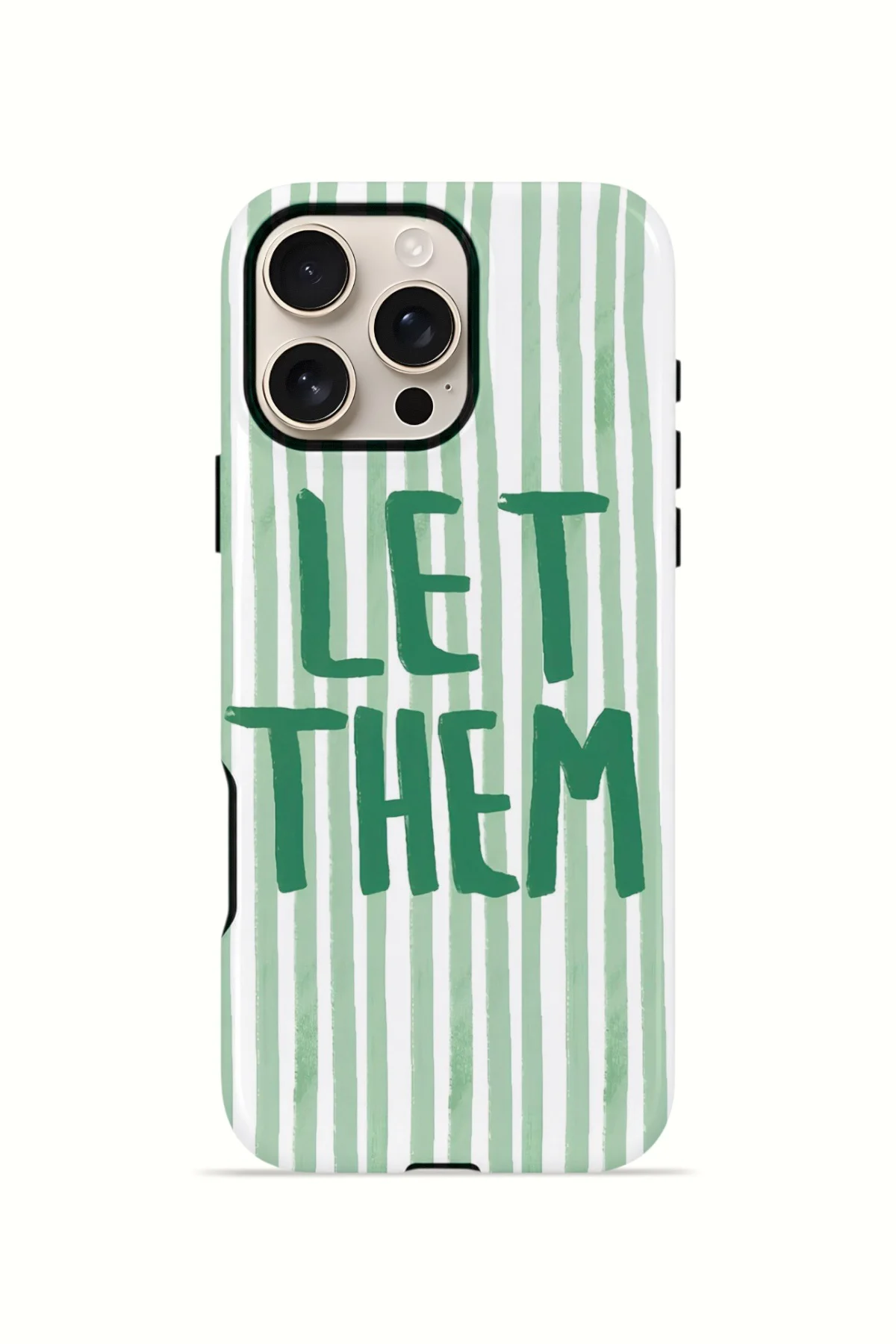 iPhone 16 Pro Vorian Çift Katmanlı Kılıf Let Them Green