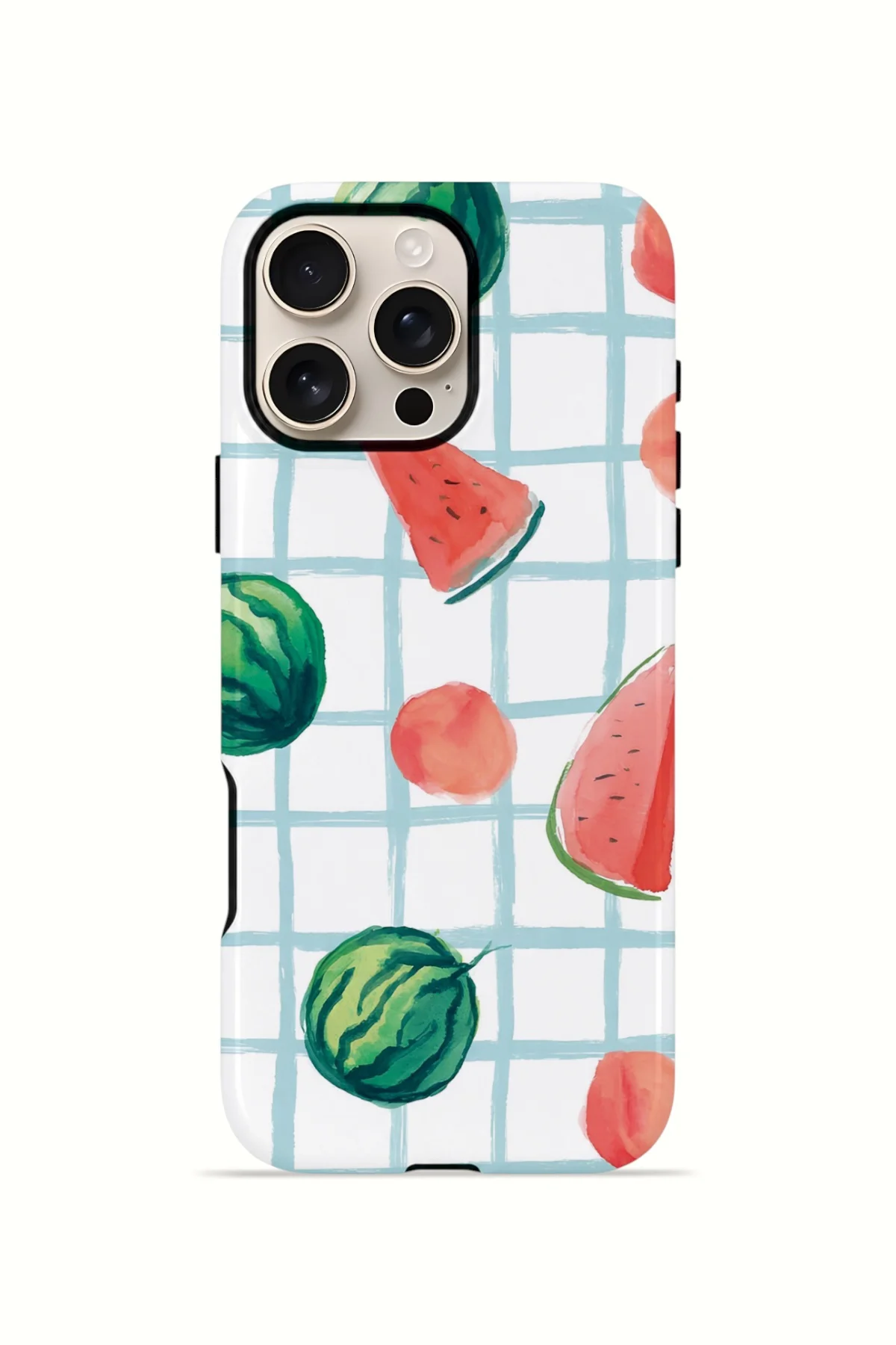 iPhone 16 Pro Vorian Çift Katmanlı Kılıf Watermelon Grid iPhone 16 Pro Vorian Çift Katmanlı Kılıf Watermelon Grid