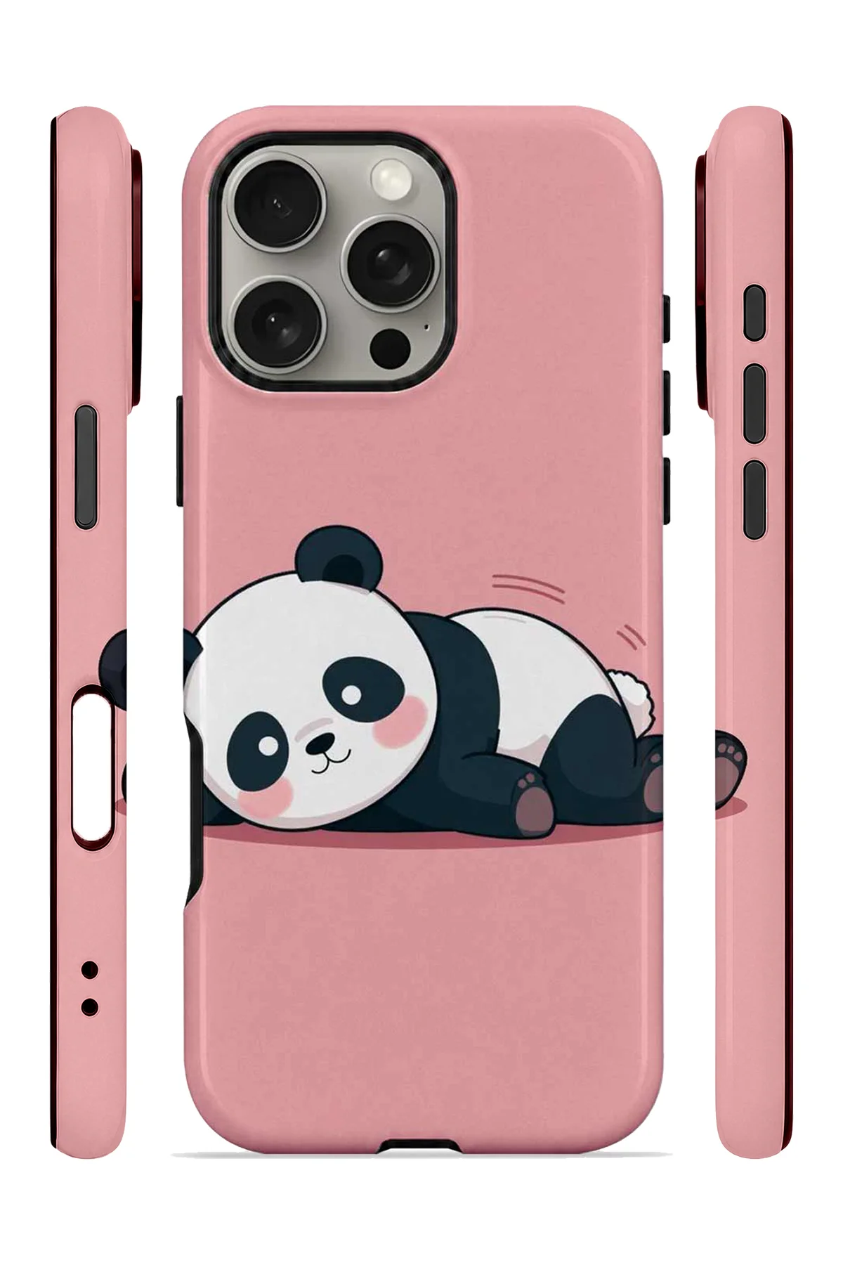 iPhone 16 Pro Vorian Çift Katmanlı Uykucu Pandalı Kılıf - Görsel 3