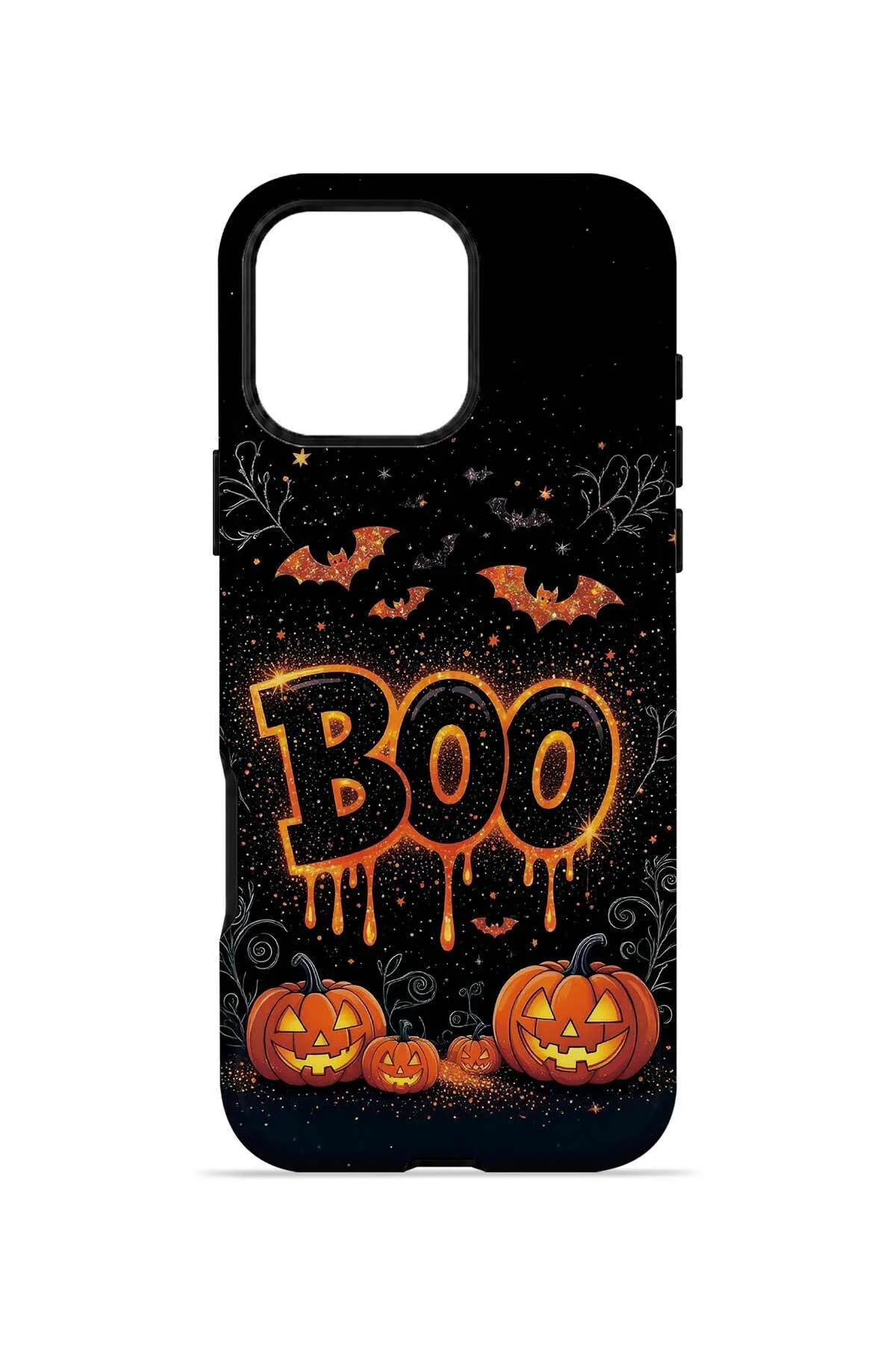 iPhone 16 Pro Vorian Çift Katmanlı Boo Pumpkin Poster Kılıf - Görsel 4
