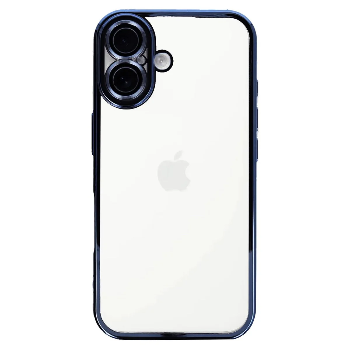 iPhone 16 Razer Lensli Silikon Kılıf - Açık Mavi ve Güçlü Koruma