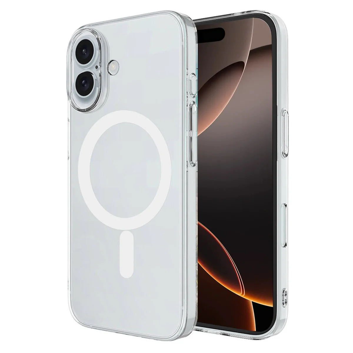 iPhone 16 Şeffaf Silikon Kılıf - MagSafe Kablosuz Şarj Desteği ve Üstün Koruma