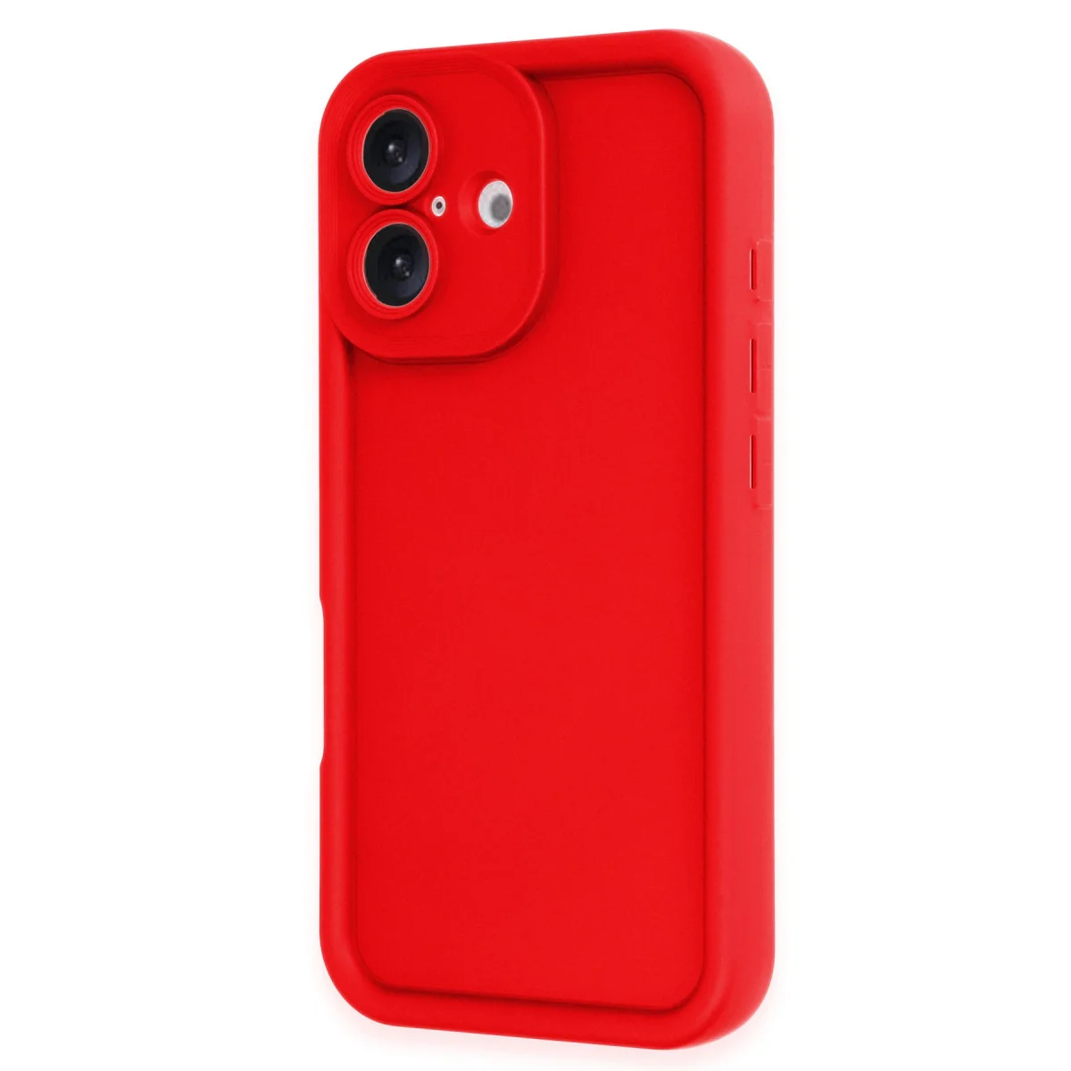 iPhone 16 Viera Silikon Kılıf Kırmızı - Pürüzsüz Dokulu, Esnek Koruma Kılıfı