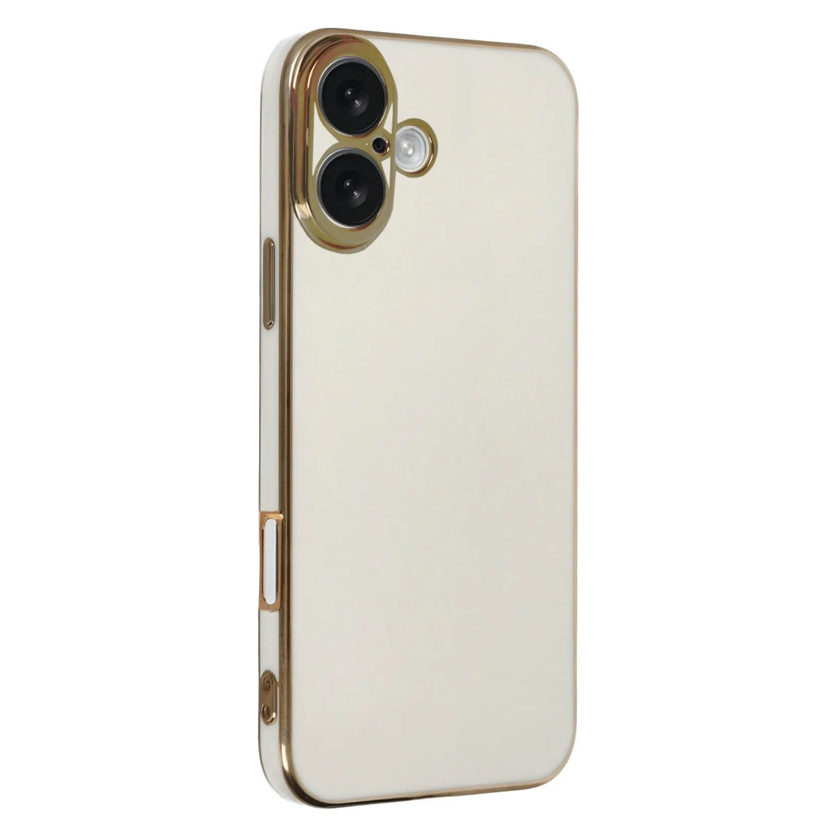 iPhone 16 Volet Silikon Kılıf - Beyaz, Şık Tasarım ve Tam Koruma