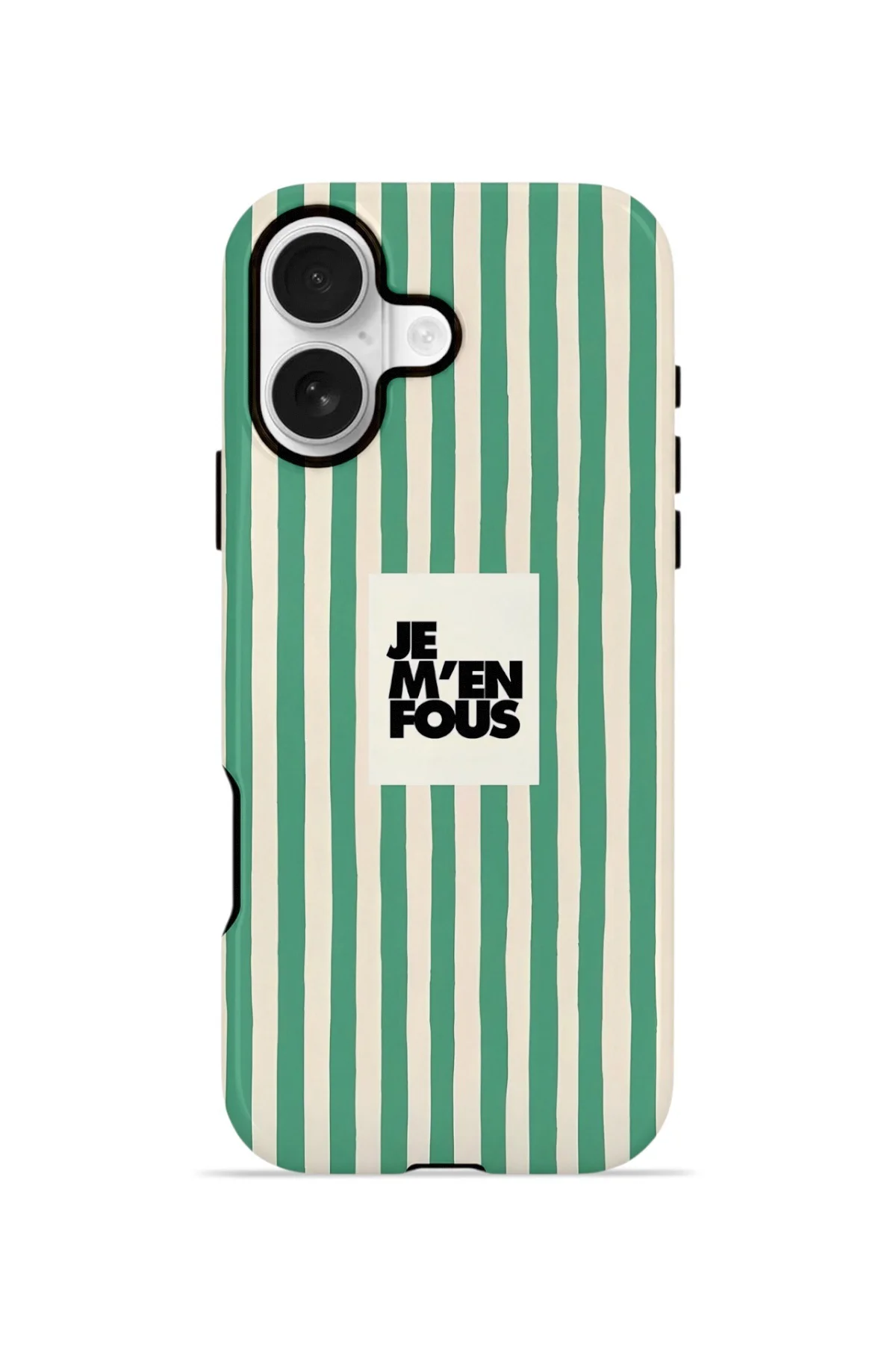 iPhone 16 Vorian Çift Katmanlı Kılıf Je M En Fous Green