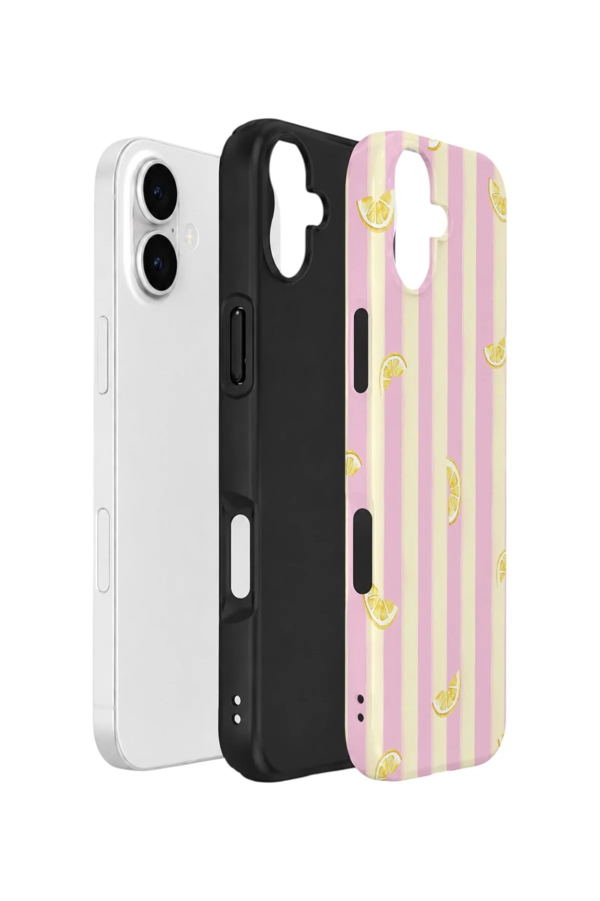 iPhone 16 Vorian Çift Katmanlı Kılıf Pink Lemon Parade