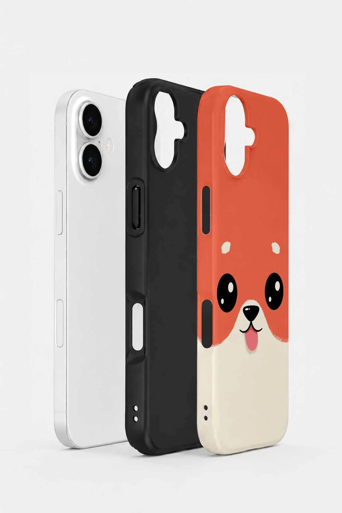 iPhone 16 Vorian Çift Katmanlı Şeftali Köpekli Kılıf - Görsel 2