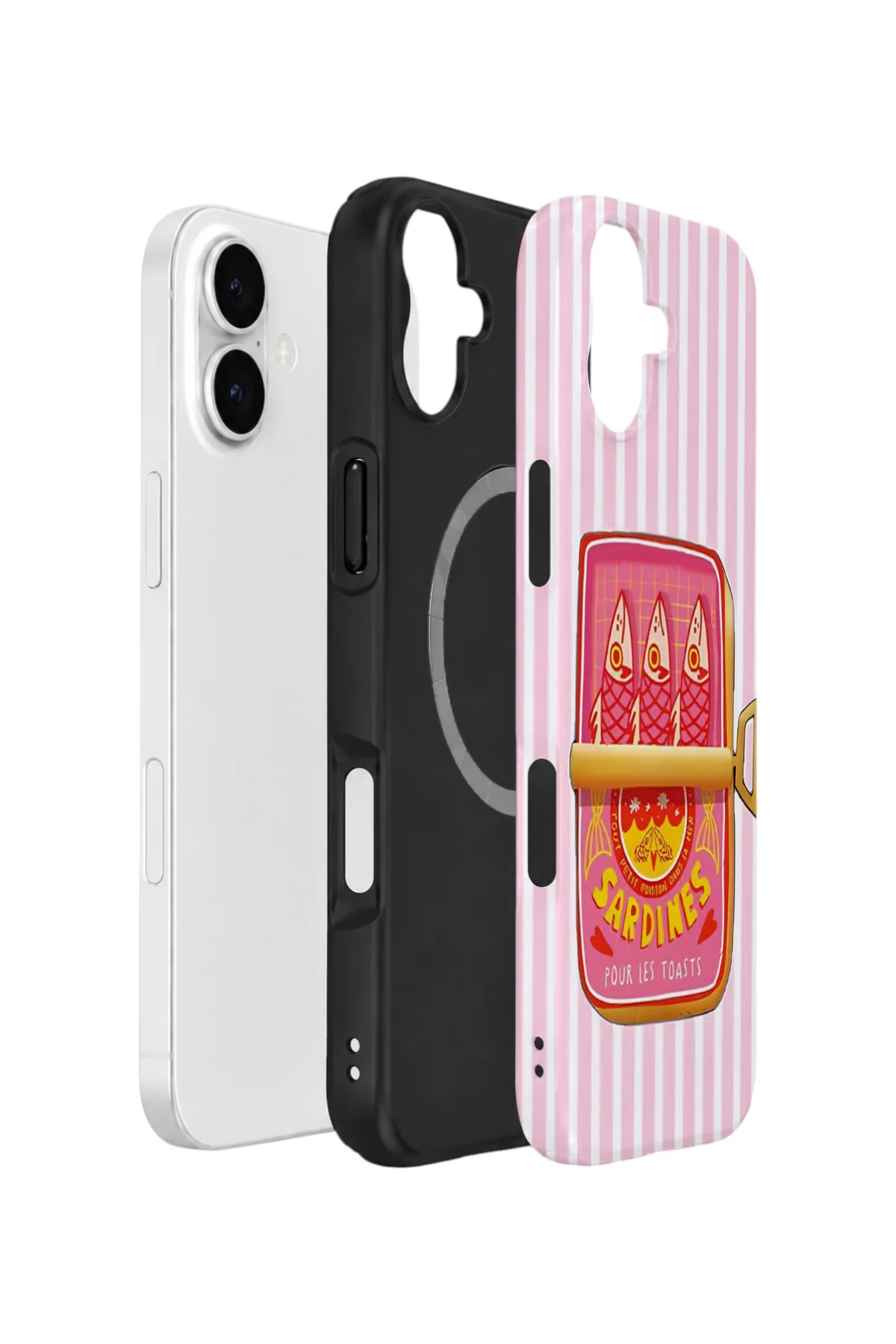 iPhone 16 Vorian Çift Katmanlı MagSafe Kılıf Sardine Club Pink