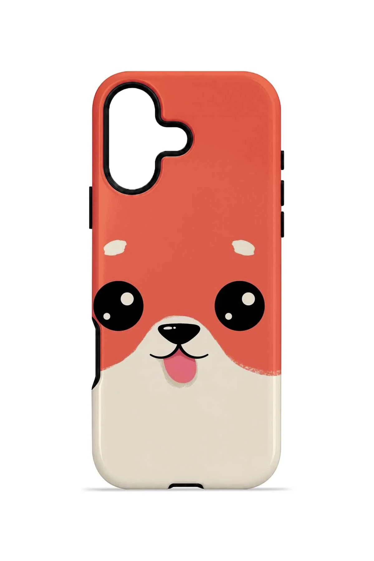 iPhone 16 Vorian Çift Katmanlı Şeftali Köpekli Kılıf - Görsel 4