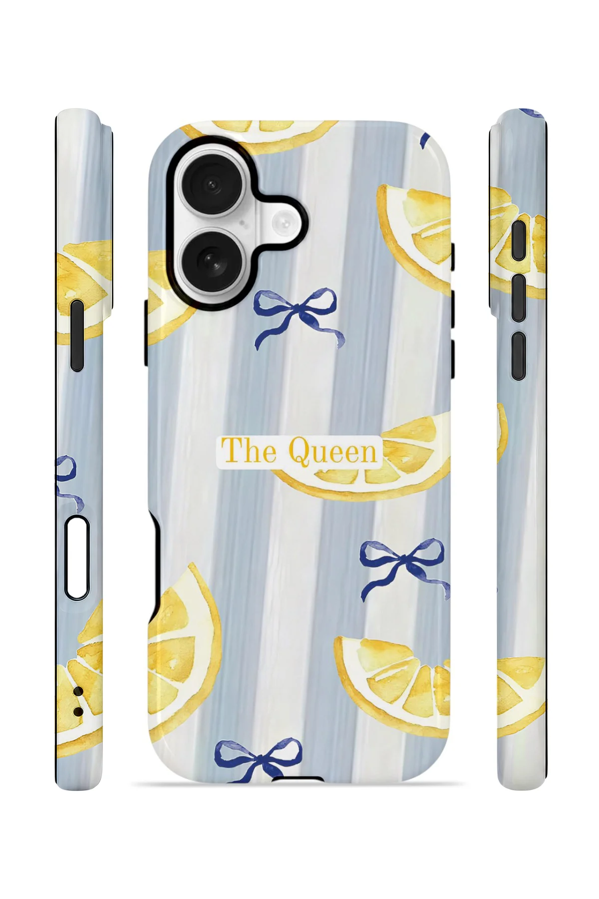 iPhone 16 Vorian Çift Katmanlı Kılıf Queen Lemon Bow