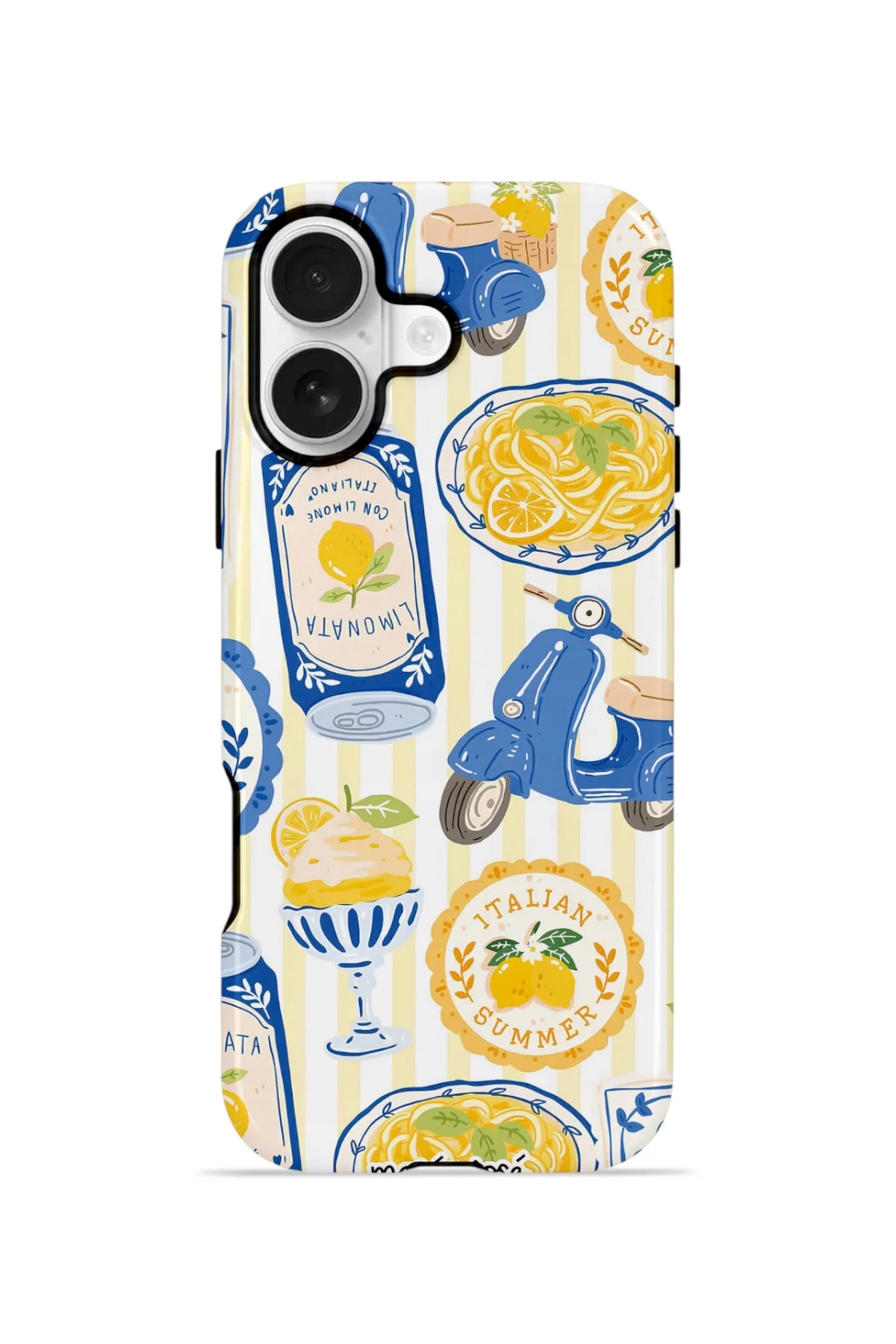 iPhone 16 Vorian Çift Katmanlı Kılıf Italian Tableware