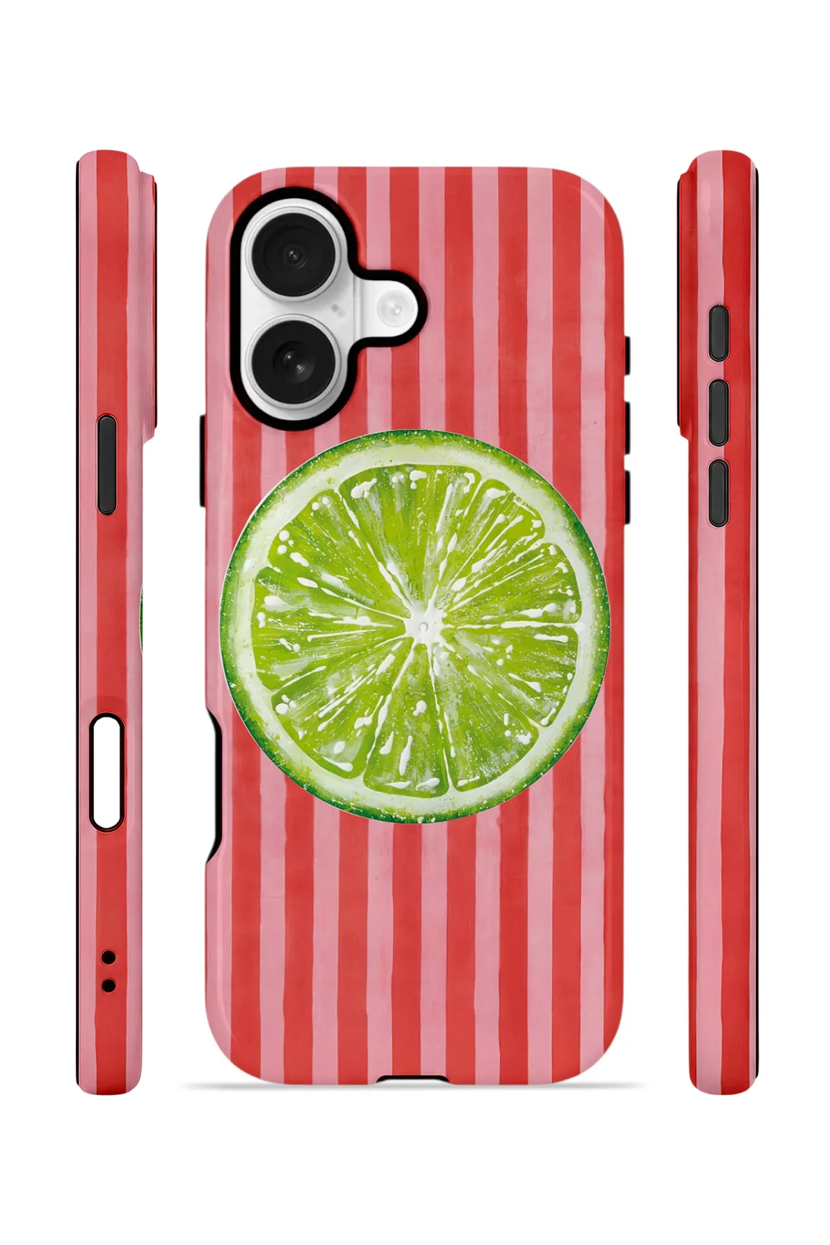 iPhone 16 Vorian Çift Katmanlı MagSafe Kılıf Lime Slice Pop