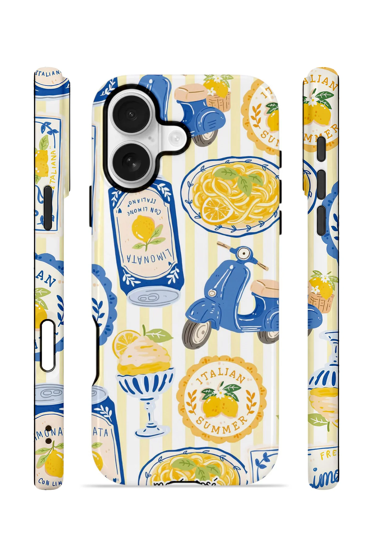 iPhone 16 Vorian Çift Katmanlı Kılıf Italian Tableware