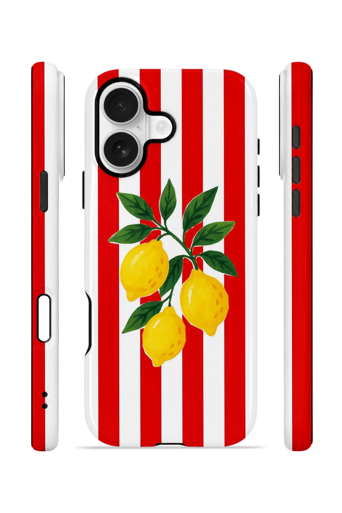 iPhone 16 Vorian Çift Katmanlı Kılıf Lemon Parade Red