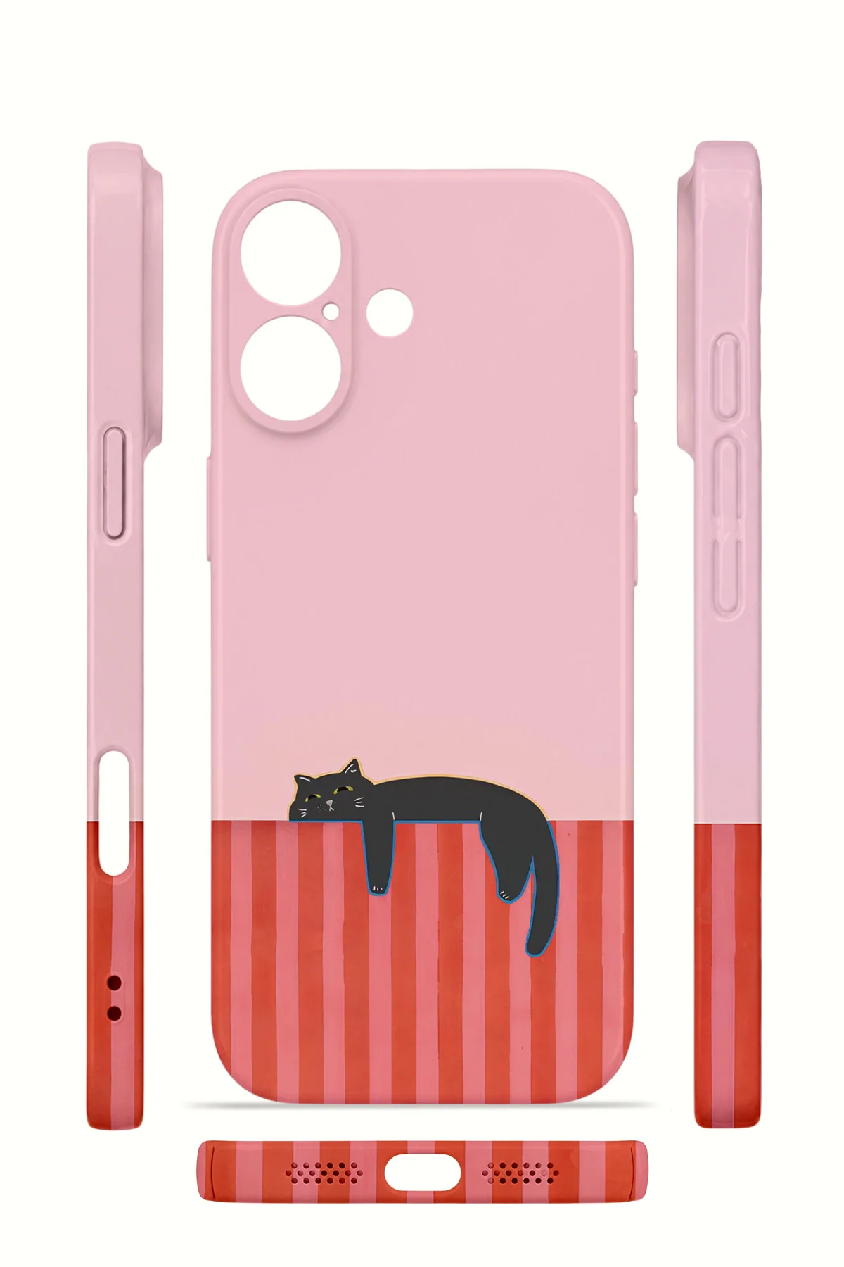 iPhone 16 Vorian İnce Kamera Korumalı Mika Kılıf Lazy Cat Sunset iPhone 16 Vorian İnce Kamera Korumalı Mika Kılıf Lazy Cat Sunset