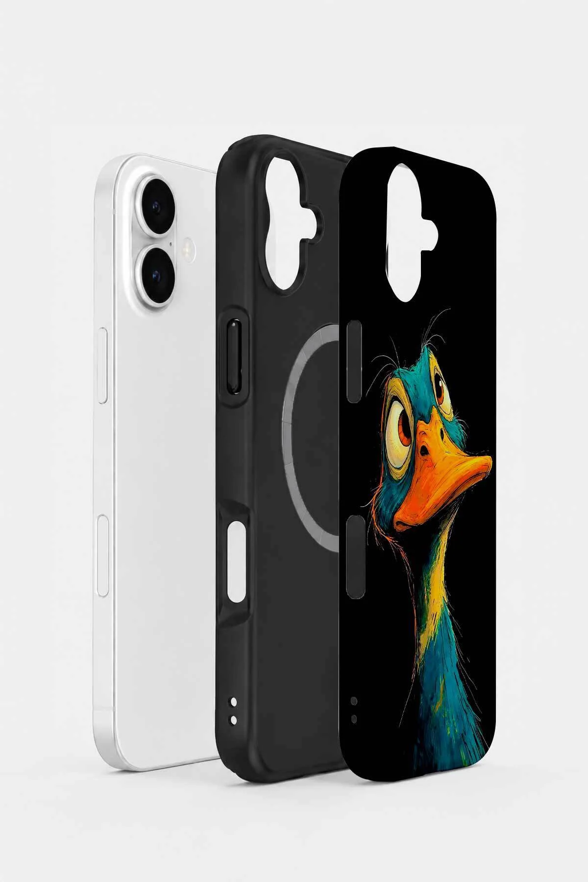 iPhone 16 Vorian MagSafe Çift Katmanlı Neon Ördekli Kılıf iPhone 16 Vorian MagSafe Çift Katmanlı Neon Ördekli Kılıf - Görsel 2