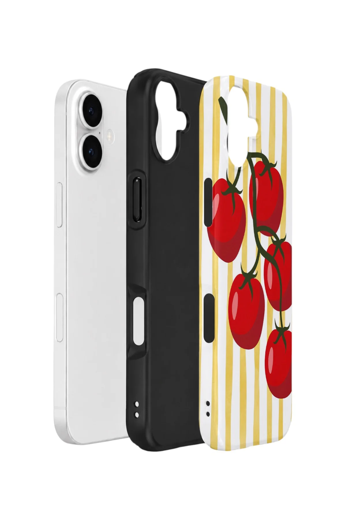 iPhone 16 Vorian Yough Kılıf Tomato Market Stripe