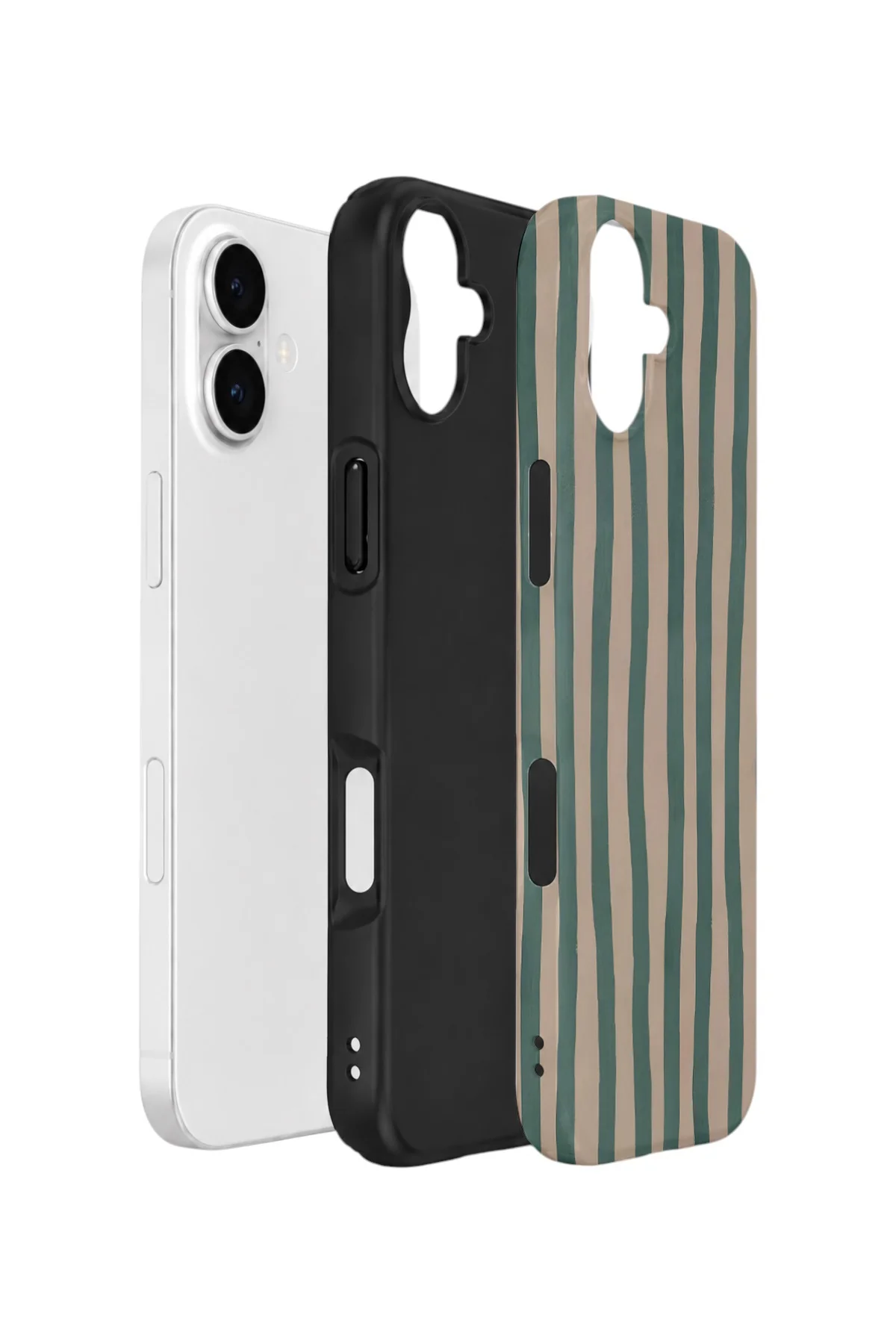 iPhone 16 Vorian Yough Kılıf Sage Riviera Stripe