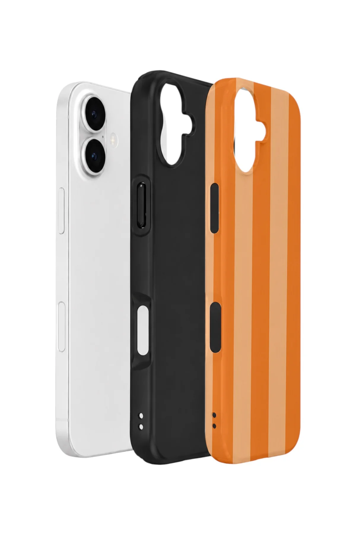 iPhone 16 Vorian Yough Kılıf Orange Cream Stripe