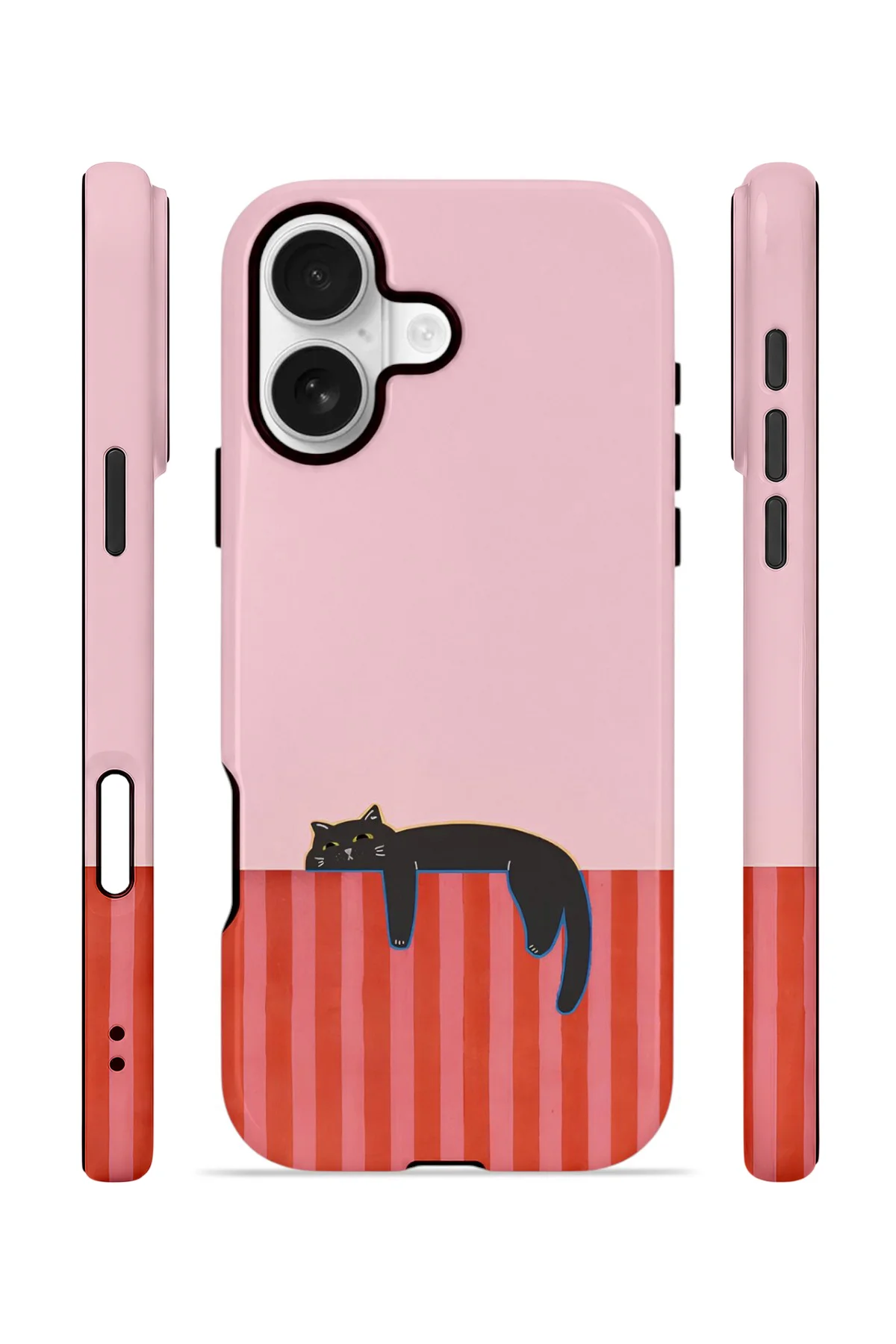iPhone 16 Vorian Yough Kılıf Lazy Cat Sunset