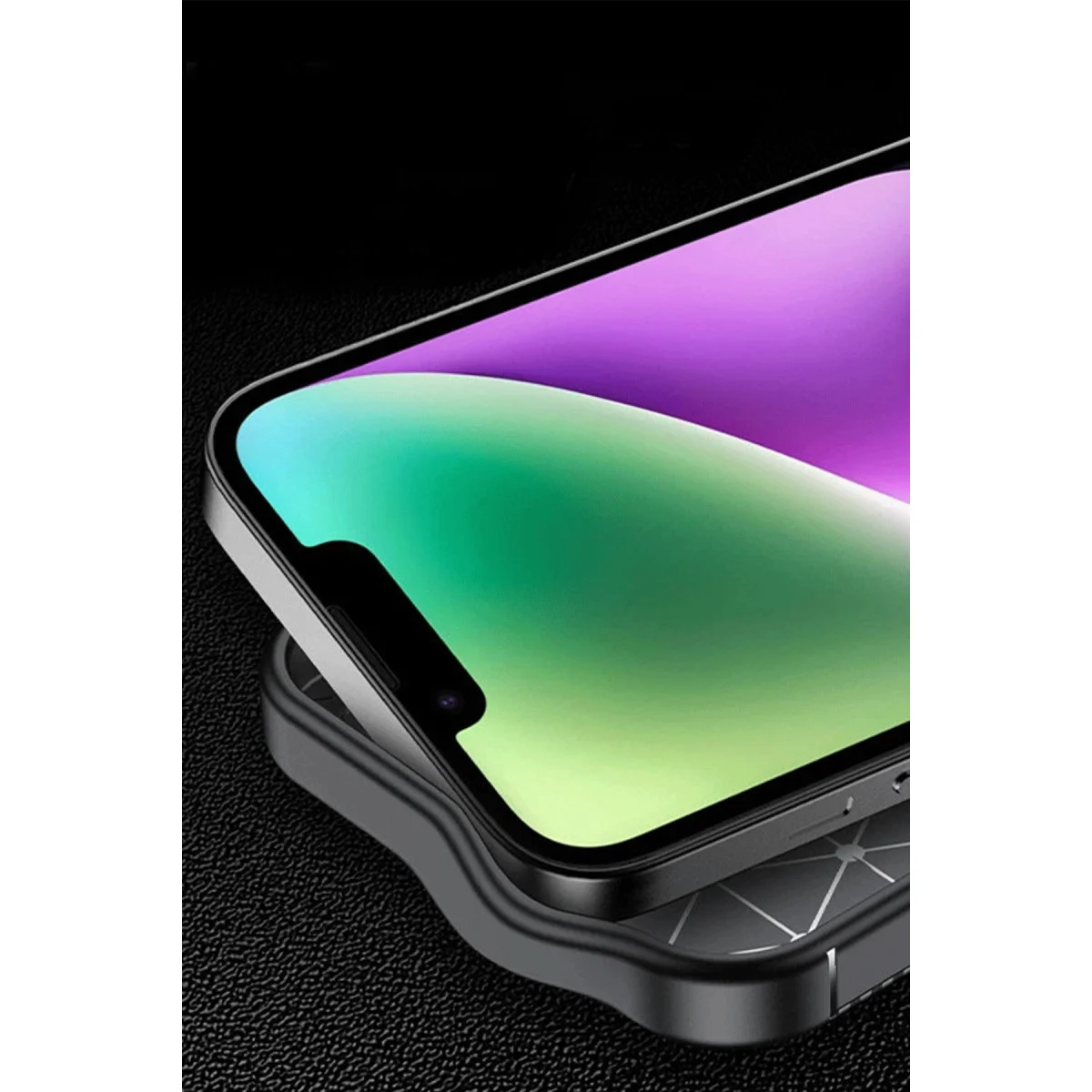 iPhone 16E Auto Focus Karbon Kılıf Siyah - Premium Koruma ve Estetik