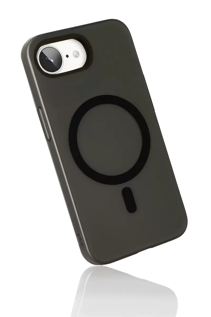 iPhone 16E ile Uyumlu Tuna PC Slim MagSafe Kılıf - Siyah