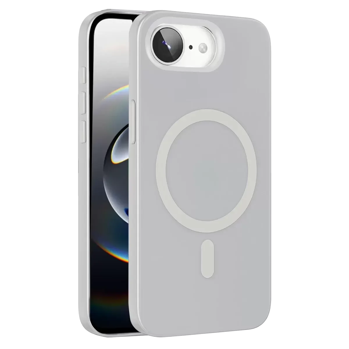 iPhone 16E ile Uyumlu Şeffaf MagSafe Kılıf - PC Slim Koruma