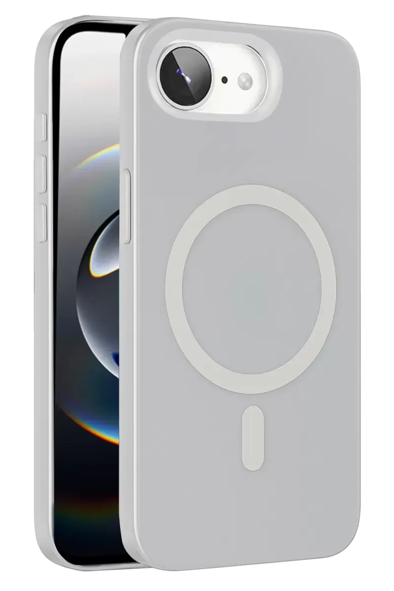 iPhone 16E ile Uyumlu Şeffaf MagSafe Kılıf - PC Slim Koruma