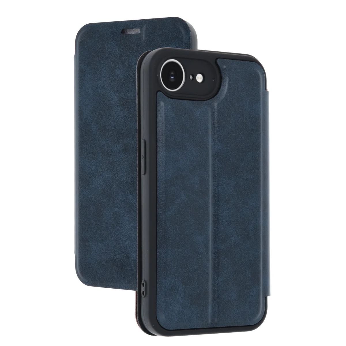 iPhone 16E Kılıf Flip Cover - Lacivert Cüzdan ve Korumalı Tasarım