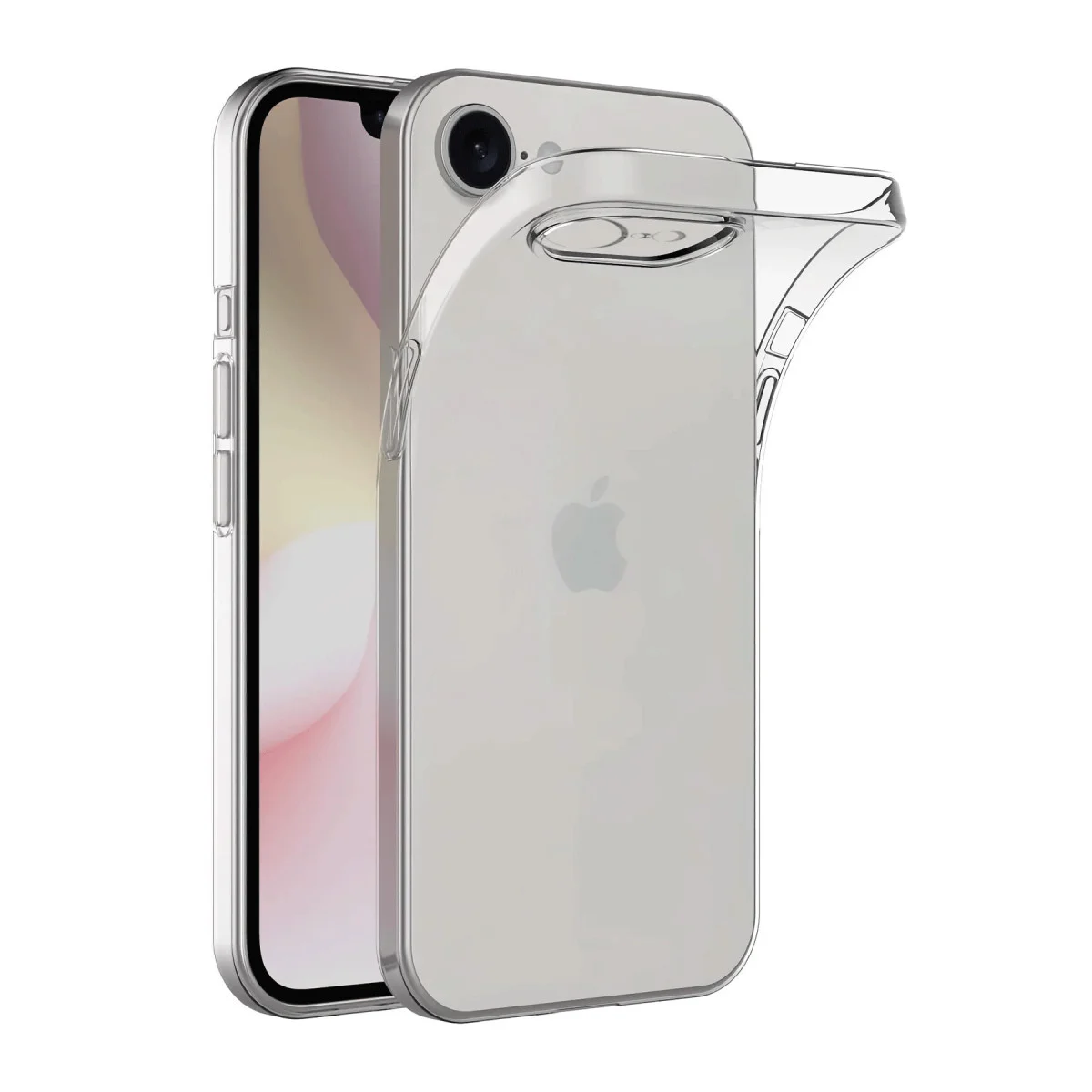 iPhone 16E Kılıf Lüx Şeffaf Silikon - Ekran ve Darbe Koruması