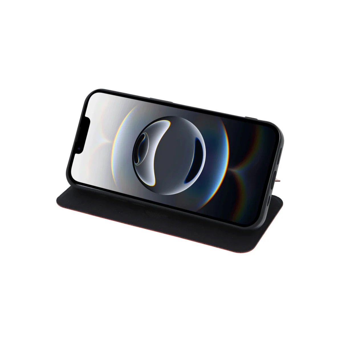 iPhone 16E Kırmızı Flip Cover - Ekran Koruma, Cüzdan ve Stand Özellikli
