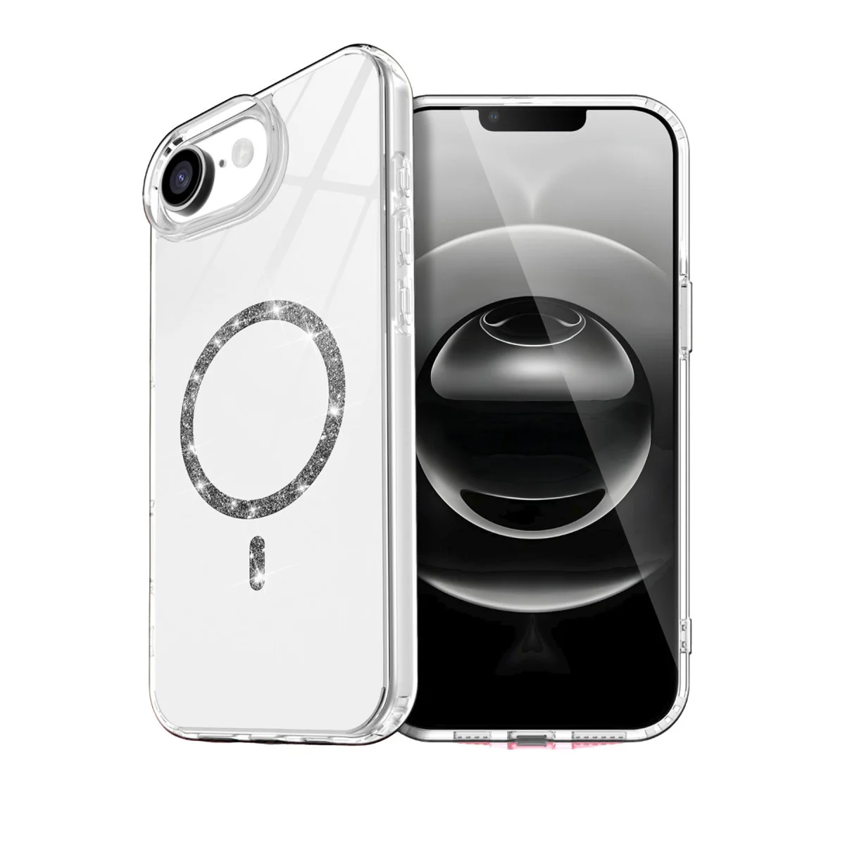 iPhone 16E Live Diamond Magsafe Kapak - Şeffaf & Premium Koruma
