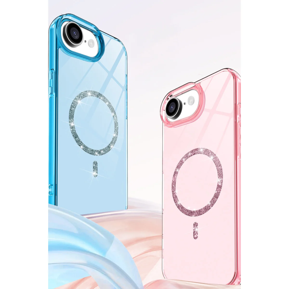 iPhone 16E Live Diamond Magsafe Kapak - Şeffaf & Premium Koruma